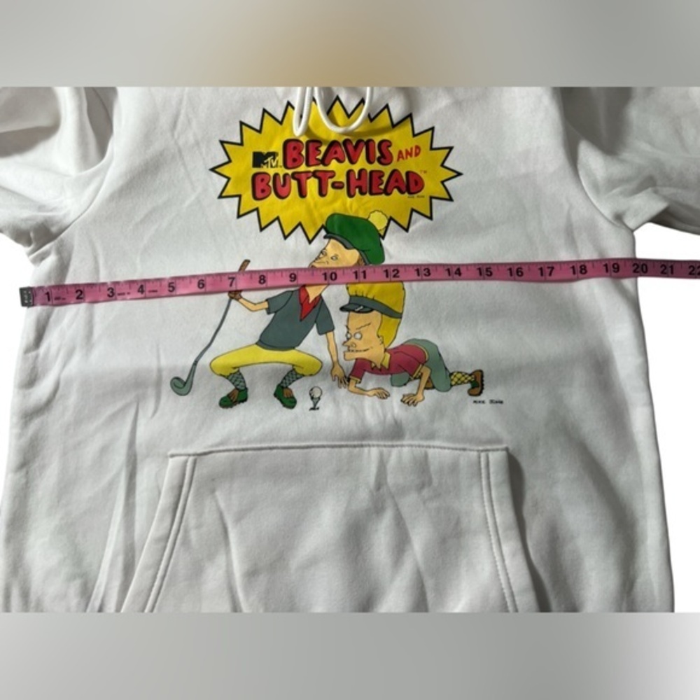 MTV Beavis & Butt-head hoodie Sweatshirt Pullover playing golf Size S small NWOT - Picture 8 of 10